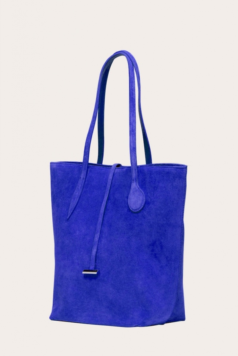 Little Liffner Tall Sprout Suede Donna Tote Blu Marino | 9587-LDUYT